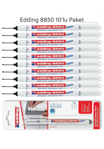 Edding 8850 Montaj İşaretleme ve Marangoz Kalemi 10lu Paket