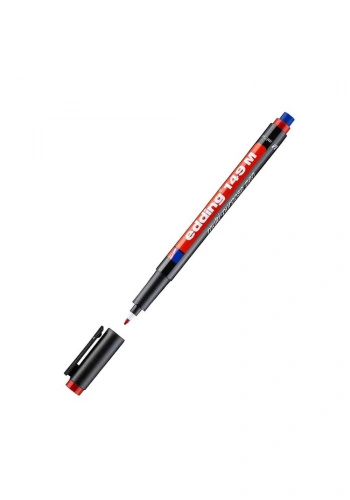 Edding Asetat Kalemi Silgili 1 mm Kırmızı