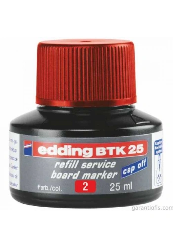 Edding BTK 25 Kırmızı Tahta Kalemi Yedek Mürekkebi