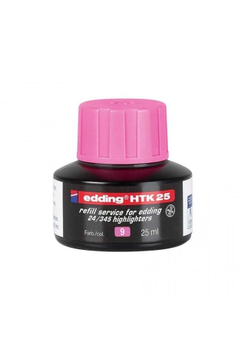 Edding HTK 25  Fosforlu Kalem Mürekkebi 25 ml Pembe