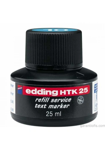 Edding HTK 25 Mavi Fosforlu Kalem Yedek Mürekkebi