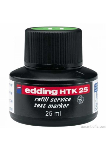 Edding HTK 25 Yeşil Fosforlu Kalem Yedek Mürekkebi