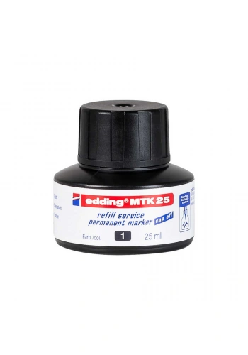Edding MTK 25 Permanent Markör Yedek Mürekkep 25 ml Siyah