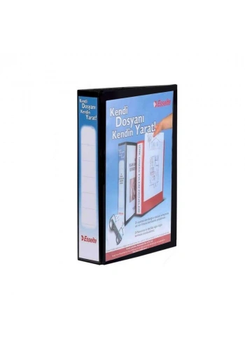 Esselte Klasör Plastik Siyah A4 4 Halkalı D Mekanizmalı 30 mm