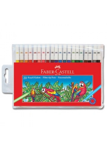 FABER 20 RENK YIKANABİLİR KEÇELİ KALEM 67155120