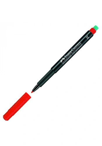 Faber Castell 1525 M Kırmızı Asetat Kalemi (1,0 mm)