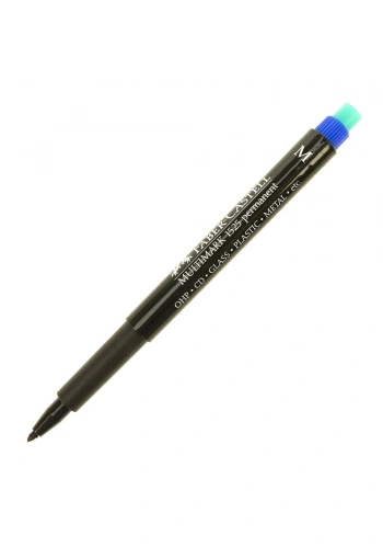 Faber Castell 1525 M Mavi Permanent Asetat Kalemi (1,0 mm)