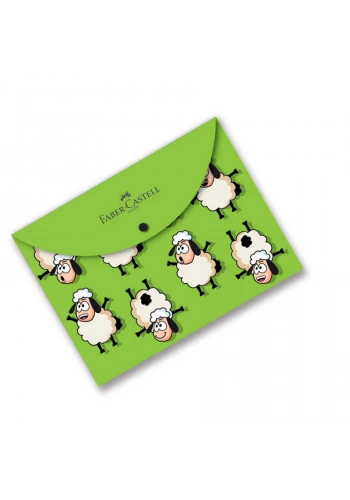 Faber Castell 4 Desen Çıtçıtlı Dosya A4