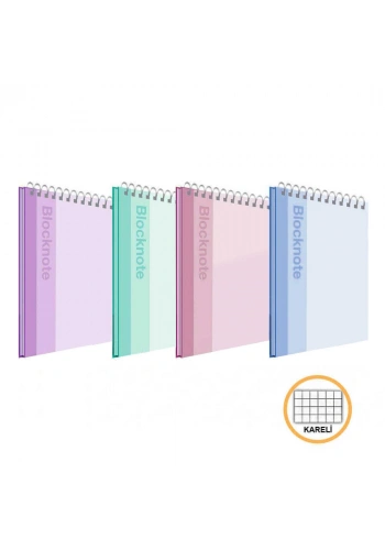 Faber-Castell Bloknot Pastel Renk A4 80 Yaprak Kareli