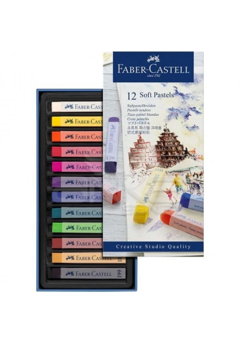 Faber Castell Creative Studio Toz Pastel Boya (Soft) 12 Renk Tam Boy