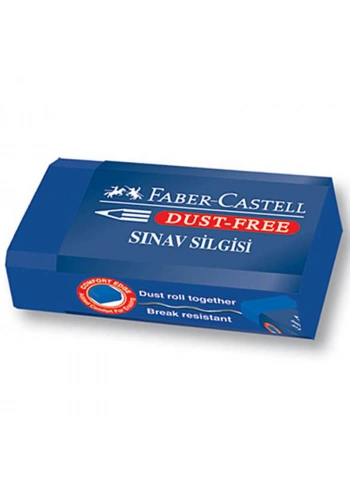 FABER-CASTELL DUST-FREE BÜYÜK BOY MAVİ SINAV SİLGİSİ (187212)