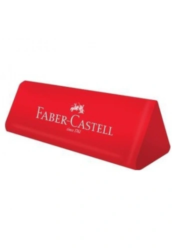 FABER-CASTELL DUST-FREE ÜÇGEN KIRMIZI OKUL SİLGİSİ (187237)