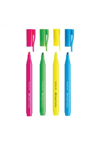 Faber Castell Fosforlu Kalem 38 Neon 4’lü 2022