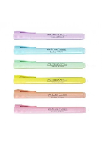 Faber Castell Fosforlu Kalem 38 Pastel 6’lı 2022