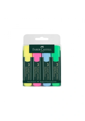 Faber-Castell Fosforlu Kalem 4lü Poşet