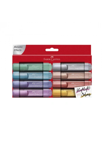Faber-Castell Fosforlu Kalem 46 Metalik 8li