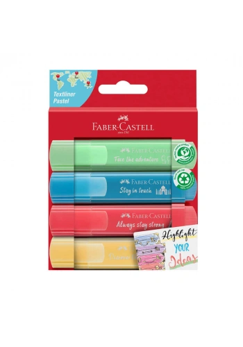 Faber-Castell Fosforlu Kalem Pastel 4lü