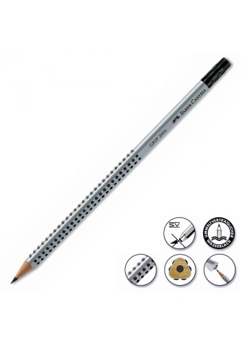 Faber Castell Grip 2001 Silgili Kurşun Kalem HB