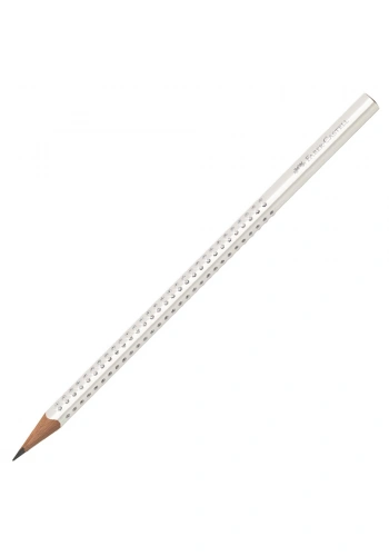 Faber Castell Grip Sparkle Üçgen Kurşun Kalem Beyaz 118305