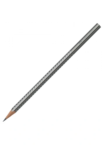 Faber Castell Grip Sparkle Üçgen Kurşun Kalem Gümüş 118338