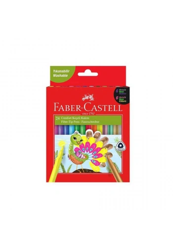 Faber-Castell Keçeli Kalem Comfort 6 Neon 6 Metalik 12 Klasik 24lü