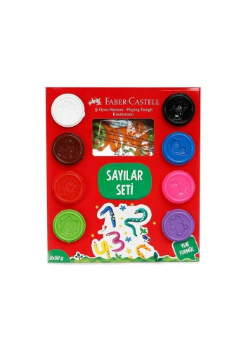 Faber-Castell Oyun Hamuru Sayılar Seti 8x50 gr
