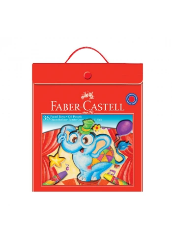Faber Castell Pastel Boya Plastik Çantalı 36 Renk