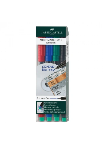 Faber Castell Permanent Asetat Kalemi (S) 4’lü Takım 1523