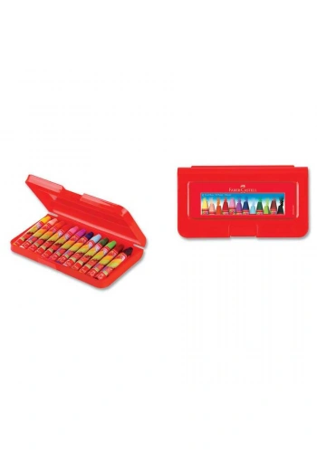 Faber Castell Plastik Kutulu Altıgen Pastel Boya 12li