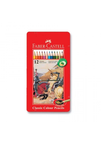 Faber Castell Redline Kuru Boya Metal Kutu 12li