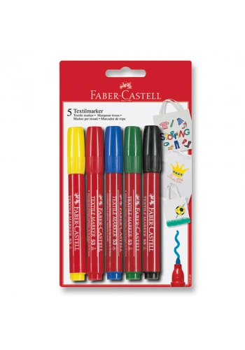 Faber Castell T-Shirt Markörü 5 Renk