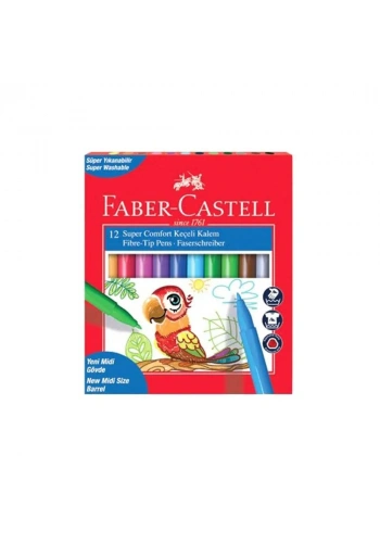 Faber Comfort Keçeli Kalem Klasik Renk 12’Li Bio 5062000009000