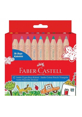 Faber İlk Boya Kalemim Jumbo 12 Renk 5171000004000