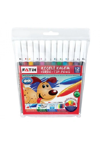 Fatih Keçeli Kalem 12 Renk Slim