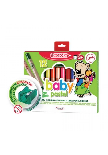 Fibracolor Baby Pastel Boya 12li