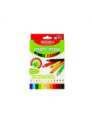 Fibracolor Mati Max Kalın Kuru Boya 12 Renk