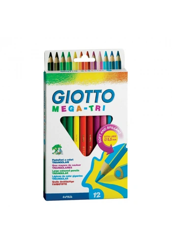Giotto Mega-Tri Jumbo Kuruboya Kalemi 12 Renk 220600TR