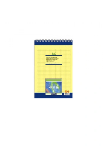 Gıpta Block Master Spiralli Kareli Bloknot A4 100 Yaprak