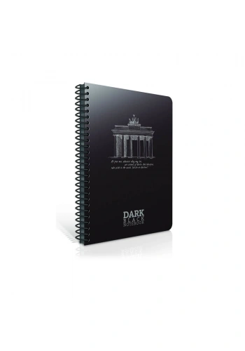 Gıpta Dark Defter Spiralli PP Kapak A4 50 Yaprak Çizgisiz 3-2672000-2011