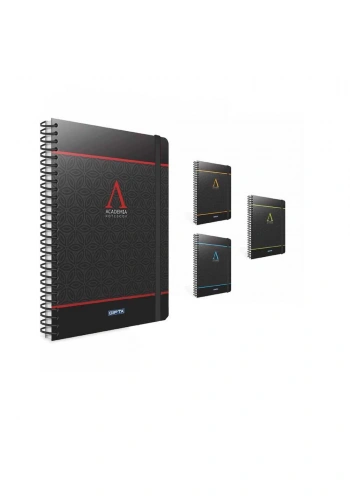 Gıpta Defter Academia Spiralli Sert Kapak A4 120 Yaprak Kareli