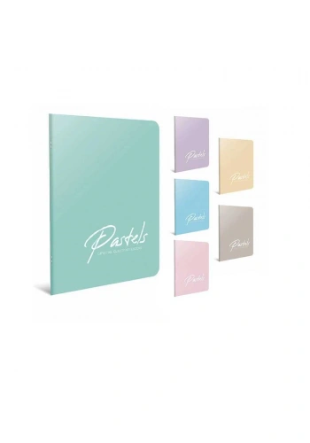 Gıpta Defter Pastels Tel Dikişli Plastik Kapak A4 60 Yaprak Çizgisiz