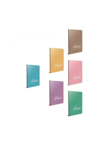 Gıpta Pastels Tel Dikişli Plastik Kapak Çizgili Defter A4 100 Yaprak