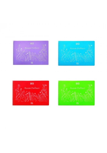Gıpta Resim Defteri Eco Spiralli Plastik Kapak 35x50 cm 25 Yaprak