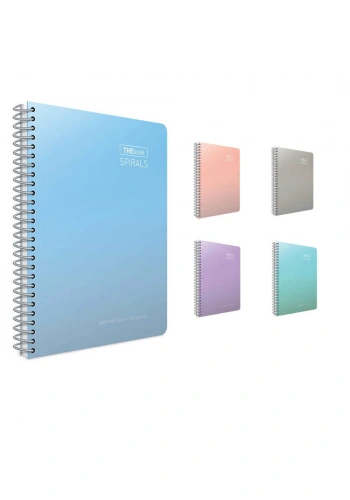 Gıpta Thebook Spirals Spiralli Sert Kapak Defter 17x24 cm 100 Yaprak Çizgili