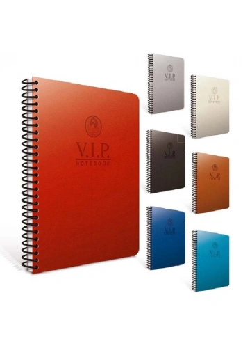 Gıpta Vıp Spiralli Deri Kapak Defter 17X24 140 Yp Çizgili 1082