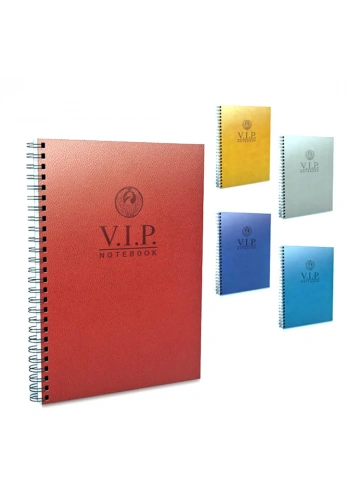 Gıpta Vip Spiralli Deri Kapak Kareli Defter 17x24 Cm 140 Yaprak 1083