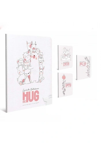 Gıpta White Notebook A4 Tel Dikiş Pp Kapak Defter Kareli 40Yp 4343