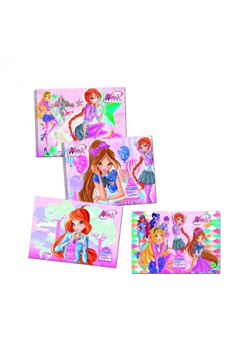 Gıpta Winx Spiralli Resim Defteri 17x24 cm 15 Yaprak 3-3089