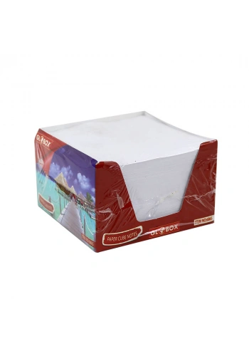 Globox Beyaz Küp Blok Not Kağıdı 6865