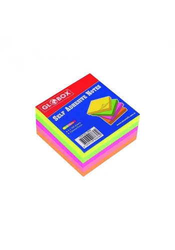 Globox Yapışkanlı Not Kağıdı 75x75 400 Yaprak Neon